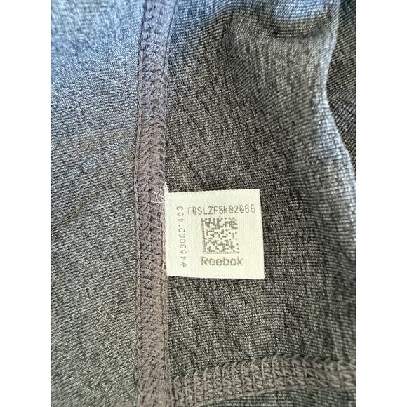 Reebok Women’s Leggings Gray Cropped Reflective Ankle - Medium - Picture 7 of 9